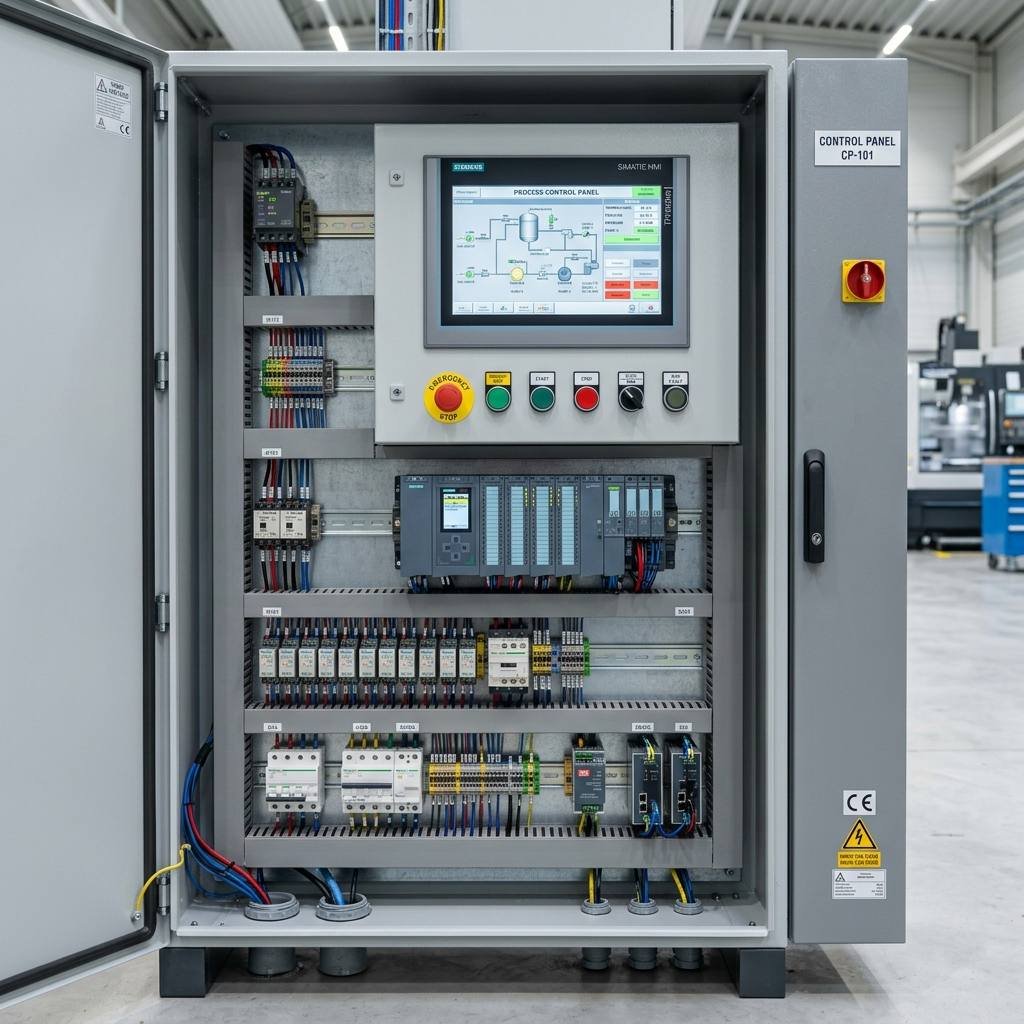 Sleek Automation & PLC Control systems detailing